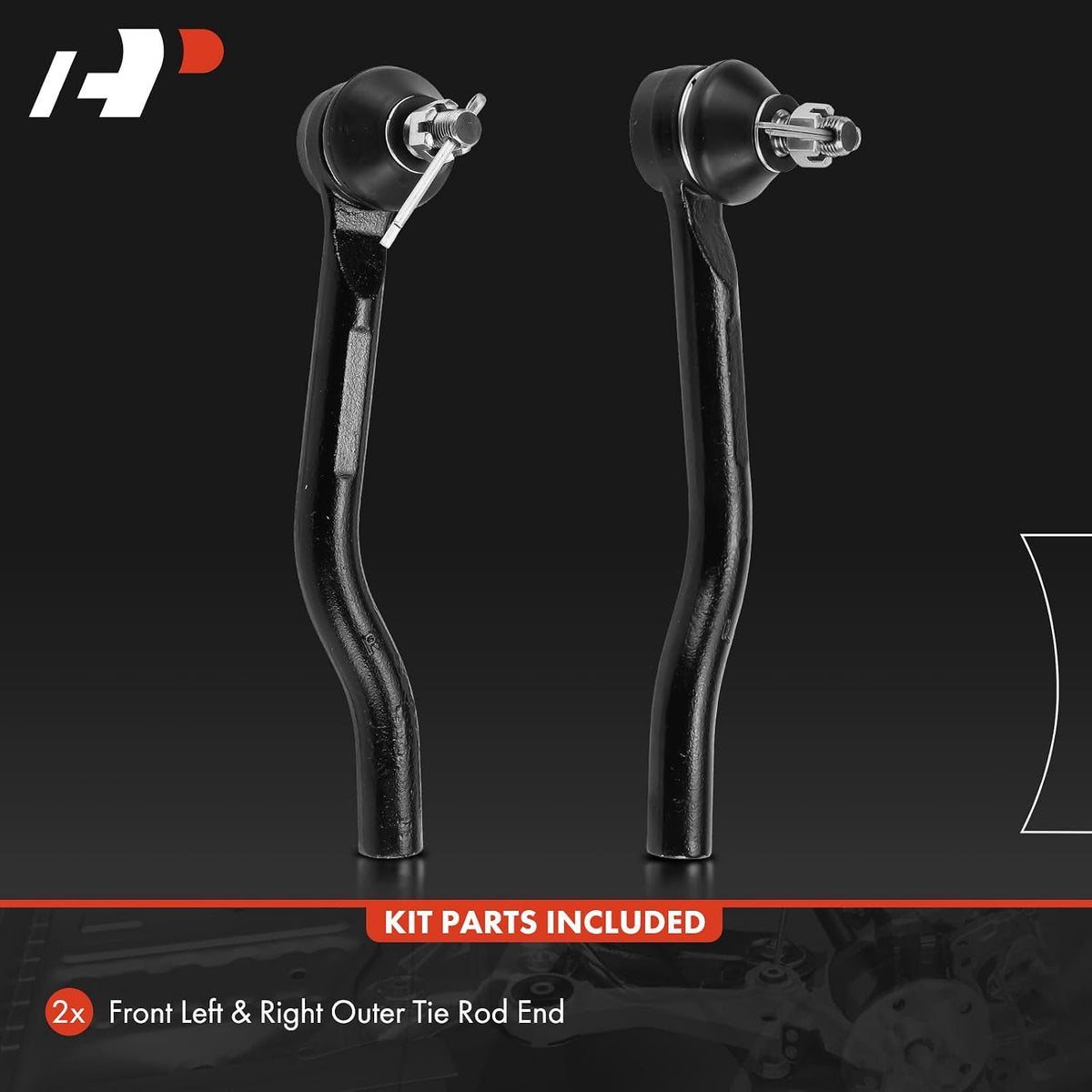 A-Premium Front Outer Tie Rod End, Compatible with Honda
