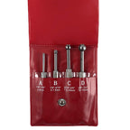 QWORK Small Hole Gauge Set Telescoping Full Round Bore Gauge, 4 pcs