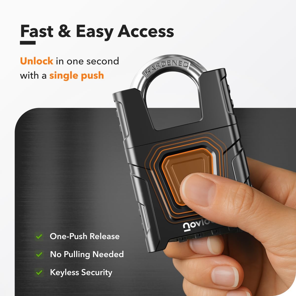 Heavy Duty Outdoor Combination Lock, Padlock with Shrouded Shackle | 0.31” Cut Resistant Protected Shackle