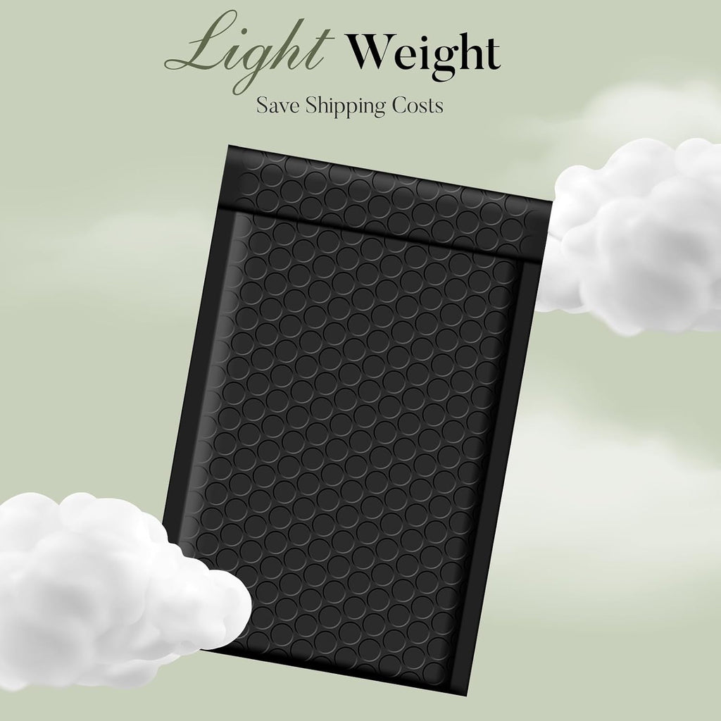 Black Bubble Mailers 4x8 Inch 200 Pack Small Padded Envelopes