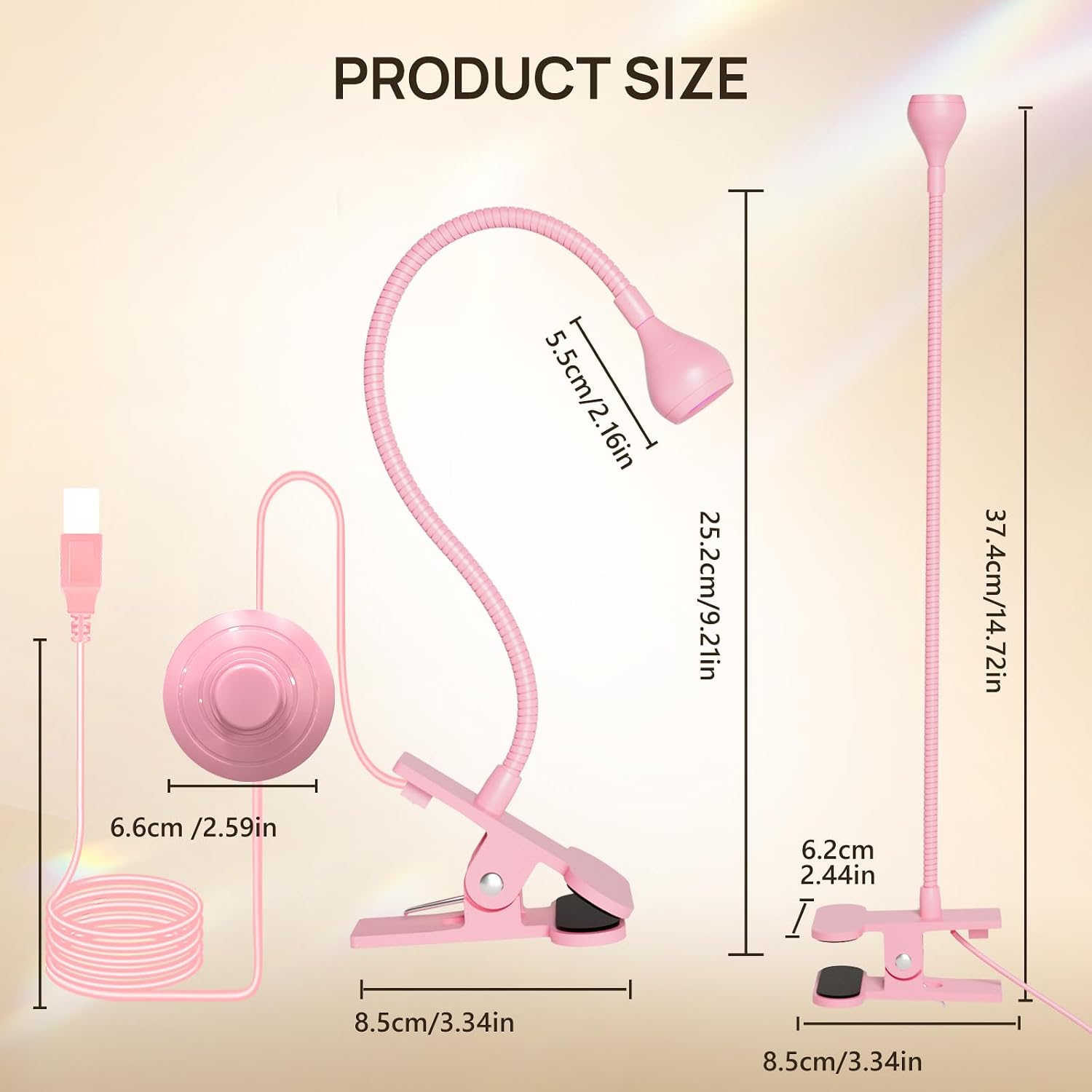 UV Nail Lamp, UV Light for Gel Nails, LED Flash Cure Light | Foot Pedal Gooseneck UV Lamp, Mini Nail Dryers with