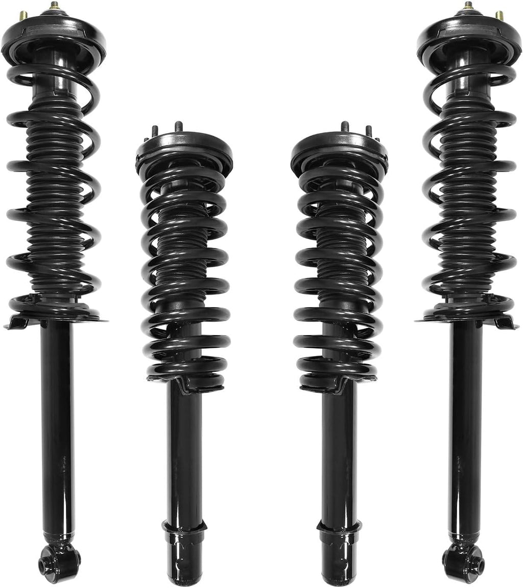 COMPLETESTRUTS - Front & Rear Complete Strut Assemblies with Coil Springs Replacement for 2003-2007 Honda Accord - Set of 4