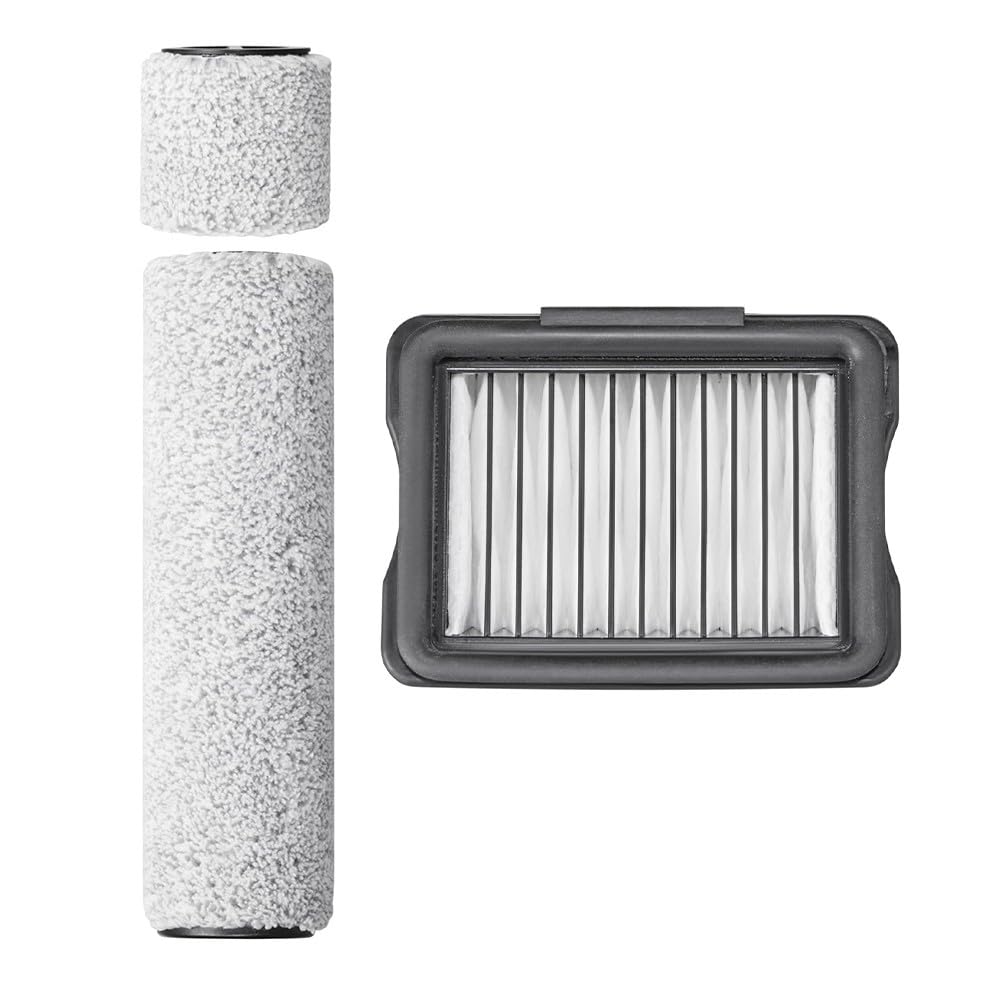 Filter Brush Roller and Filter Kit for EUREKA RapidWash 630 Vacuum Cleaner, High-Density Soft Bristle Replacement Accessories