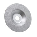 4 Inch Diamond Grinding Cup Wheel for Granite Marble Iron Steel Masonry Convex Vacuum Brazed Grinding Disc Fits 5/8 Inch Arbor