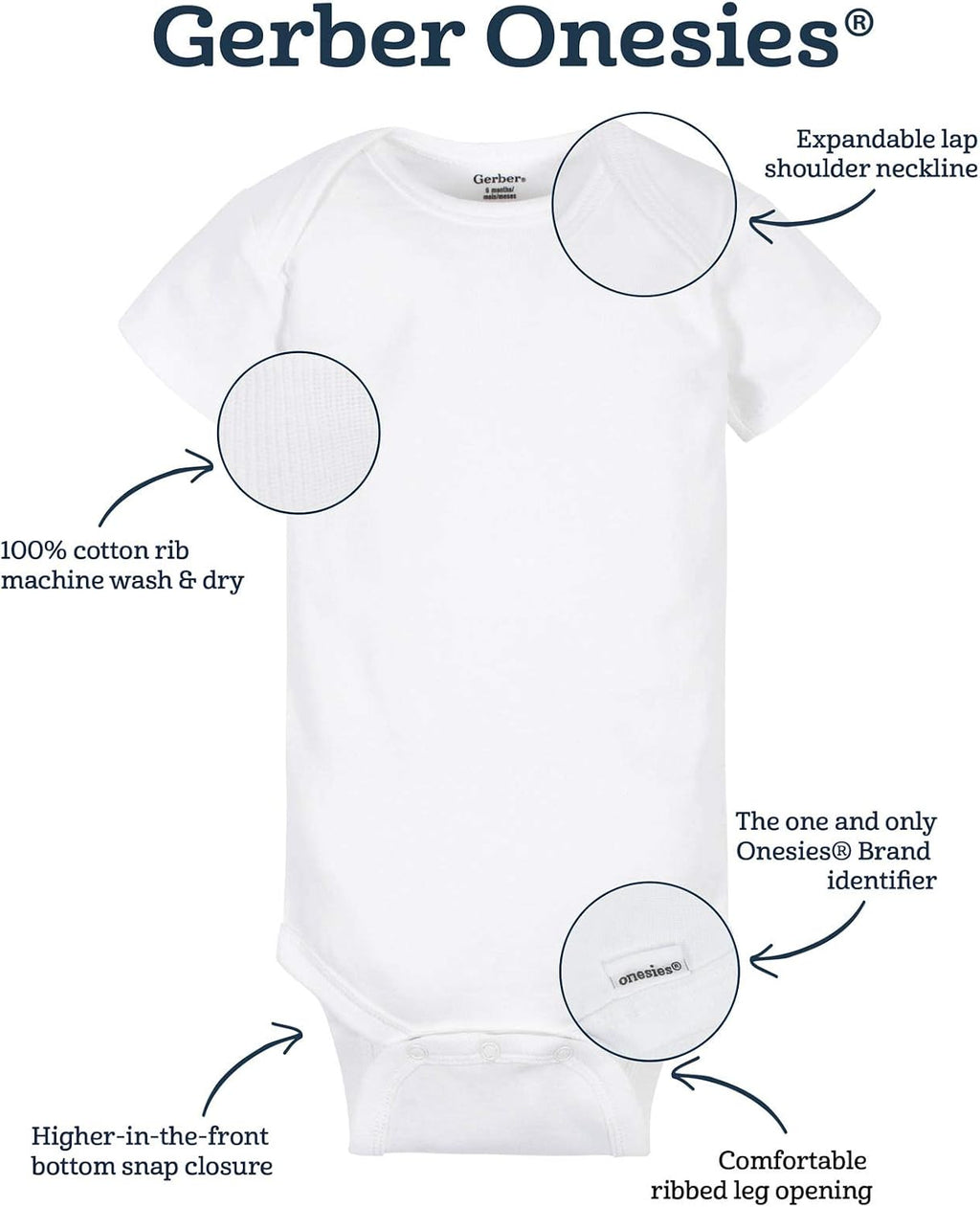 Baby 8-pack Short Sleeve Mix & Match Bodysuits