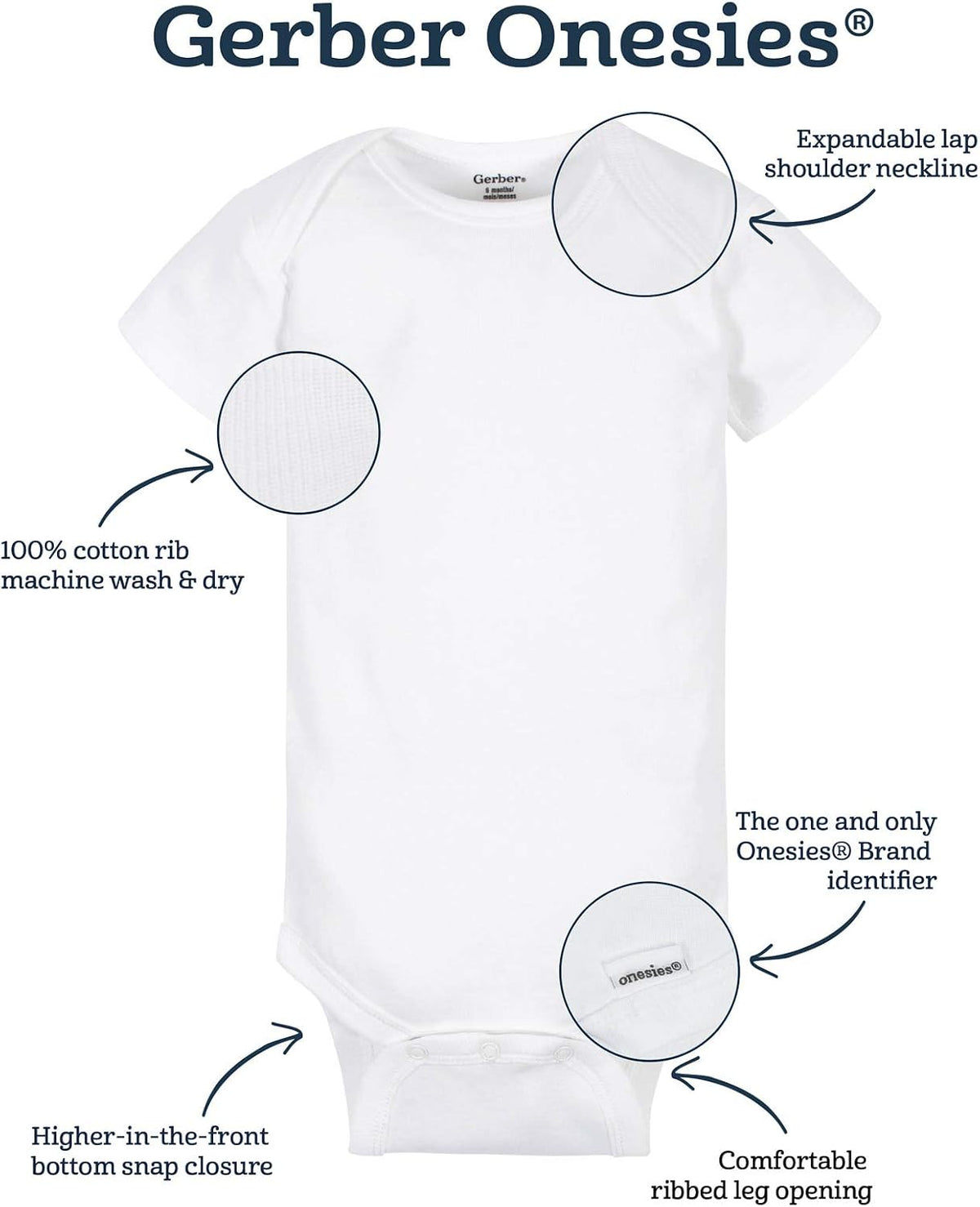 Baby 8-pack Short Sleeve Mix & Match Bodysuits