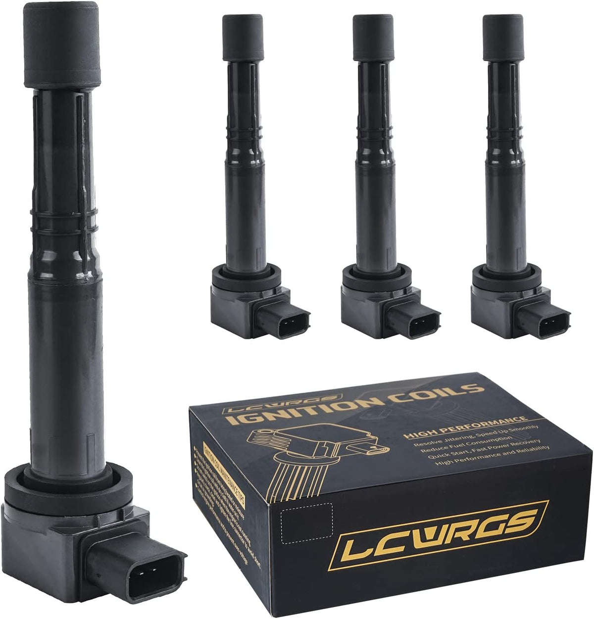 Set of 4 Ignition Coils for Honda CRV Accord Element