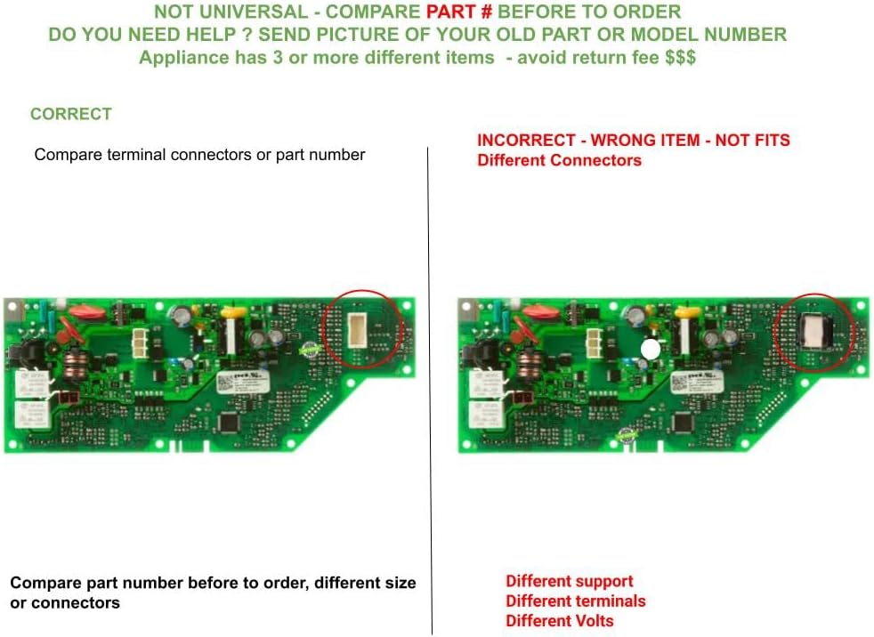 EQUIP. DR US WD21X24900C EDR4900CX1 compatible with GE Dishwasher Electronic Control Board fits old part number WD21X24900C