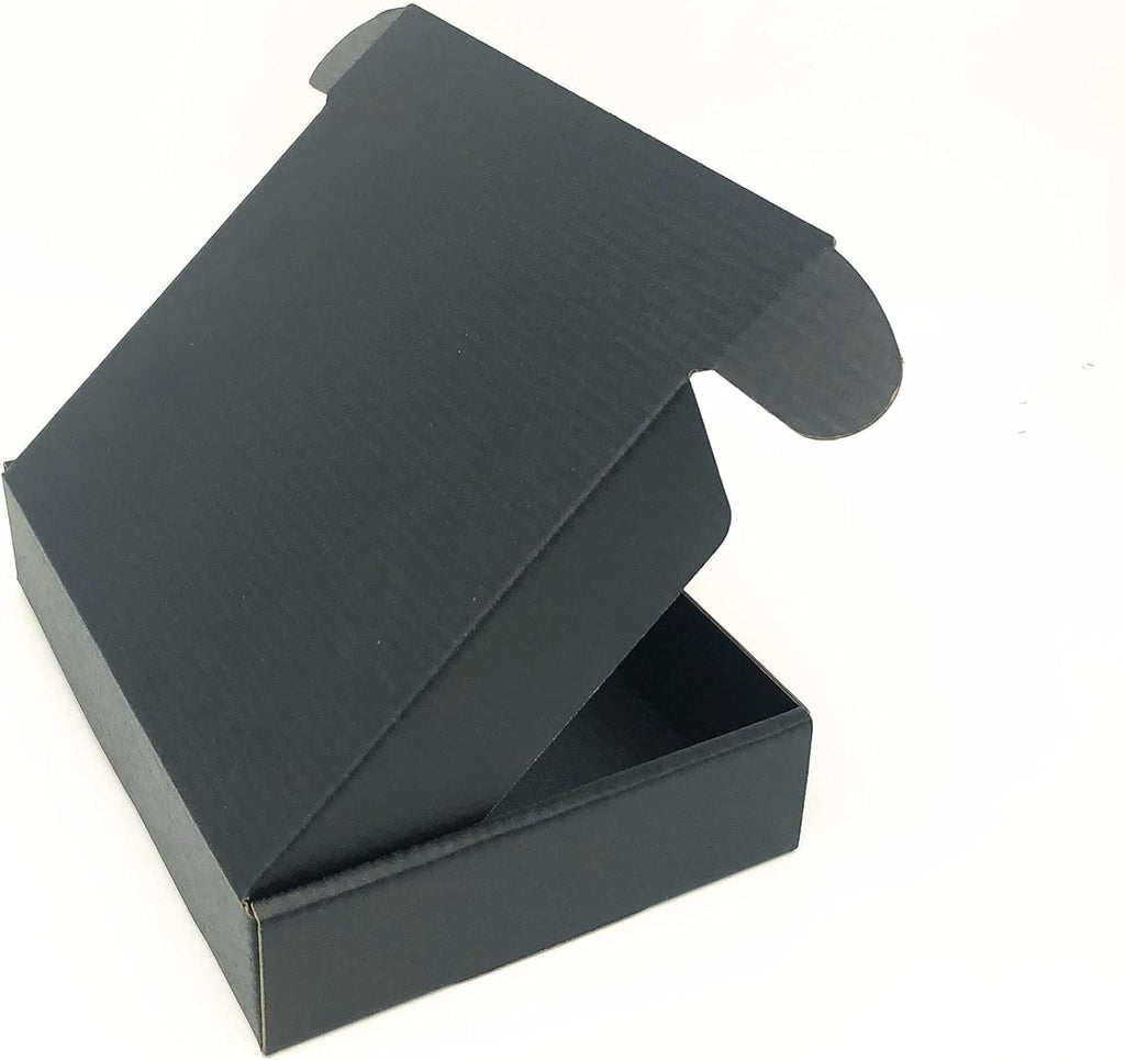 Black Shipping Boxes Mailers 8 x 5.55 x 1.57 Inch Packaging Box 48 Pack
