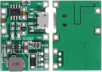 6 Pcs Battery Charger Module USB TP4056 3.7V 4.2V to 9V 5V 2A Charge Discharge Integrated Step Up Module,18650 Lithium Li-ion Battery Charger Module