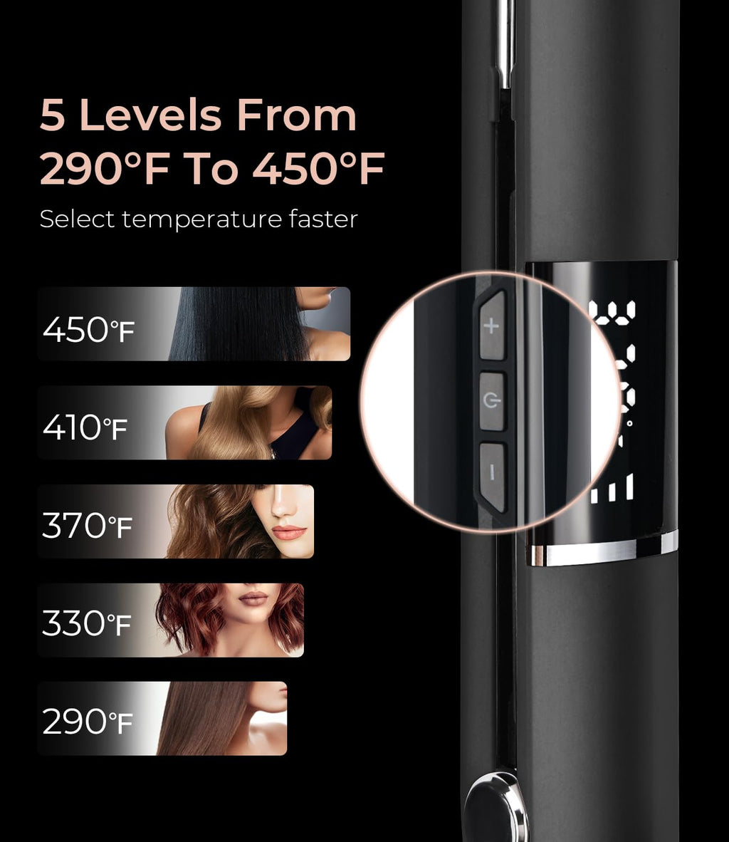 Flat Iron Hair Straightener, Titanium Flat Iron
