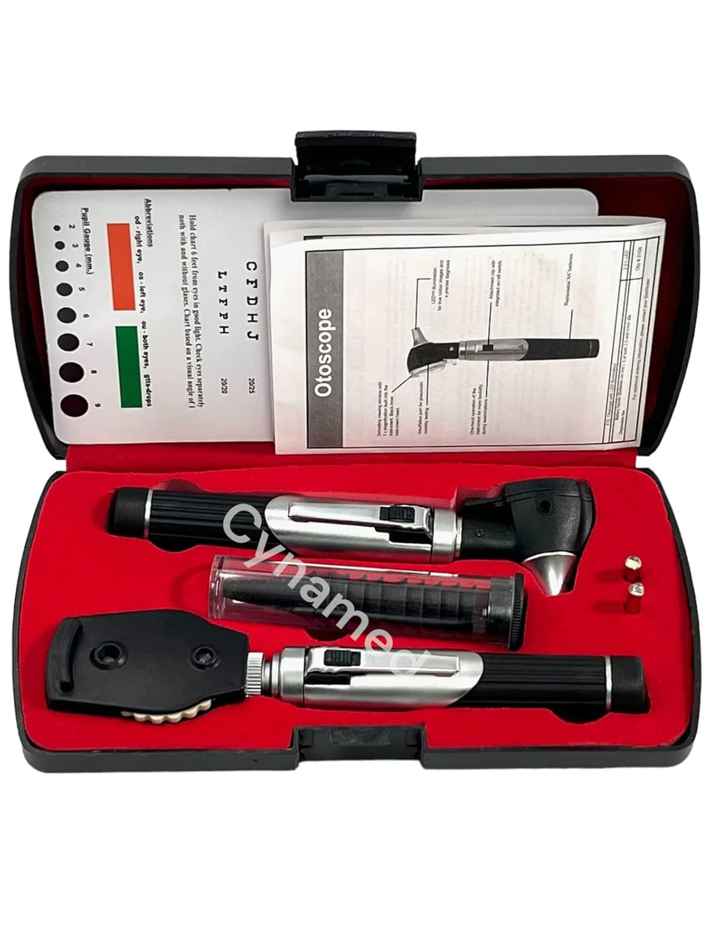 New Premium High Grade Home Use Student Otoscope Set Fiber Optic Digital Bright Led Ear Light Design 4X Magnification