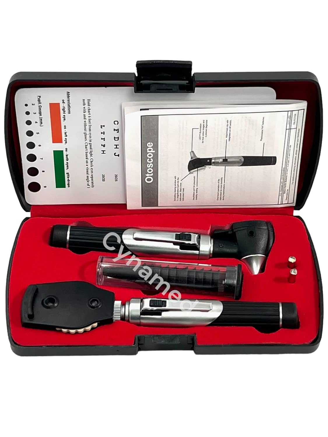 New Premium High Grade Home Use Student Otoscope Set Fiber Optic Digital Bright Led Ear Light Design 4X Magnification