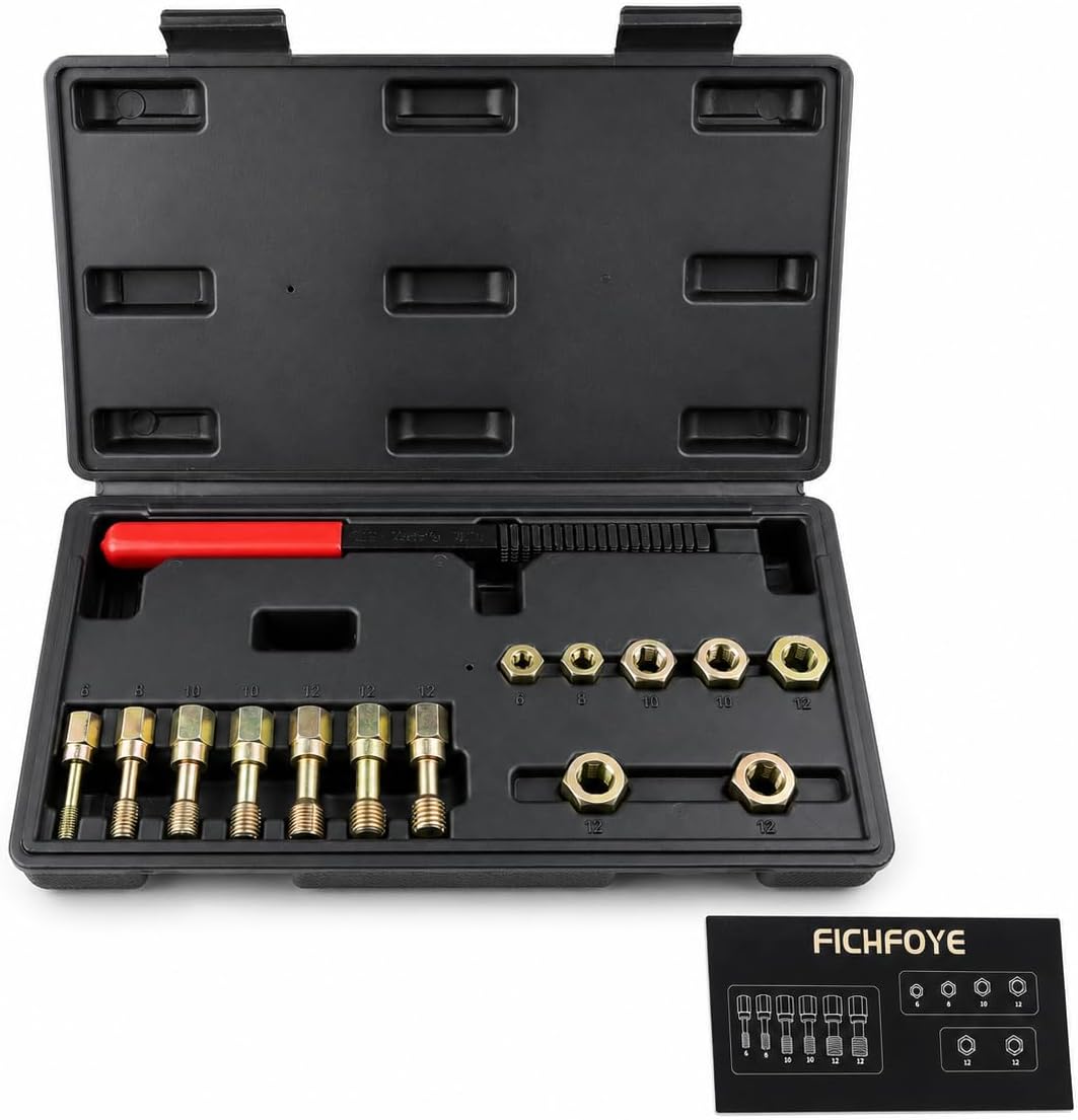 15 PCS Metric Thread Chaser Set & Thread Repair Kit