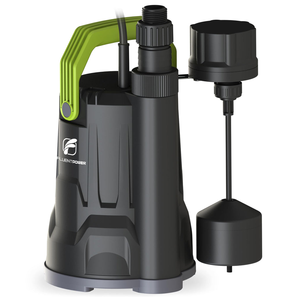FLUENTPOWER 3/4HP 3000 GPH Submersible Sump Pump with Vertical Float Switch