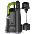 FLUENTPOWER 3/4HP 3000 GPH Submersible Sump Pump with Vertical Float Switch