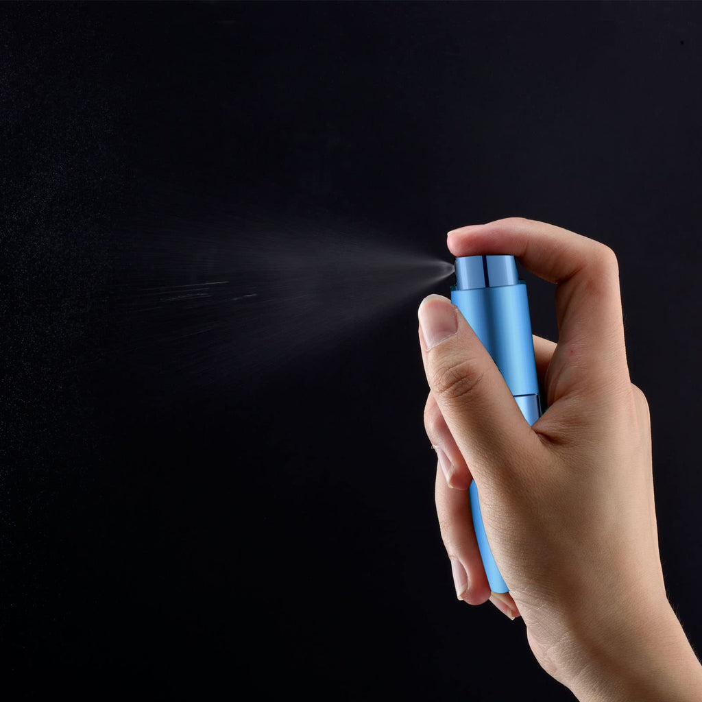 8ml Portable Perfume Atomizer(4 PCS), Refillable Empty Spray Bottle