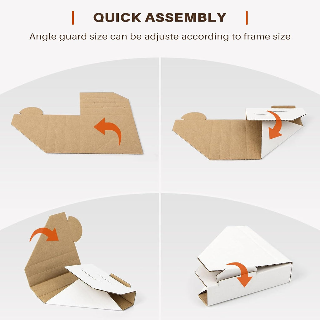 Adjustable Cardboard Corner Edge Protectors 100 Pack