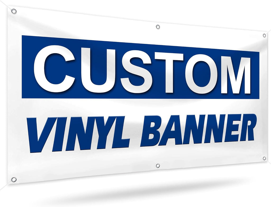 Custom Vinyl Banners and Signs Customize for Business Outdoor, Personalized Banner Customize with Text Logo for