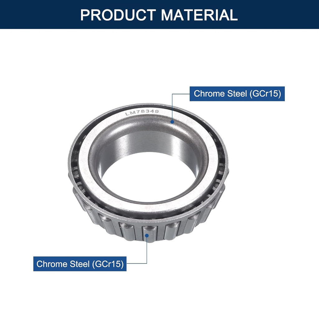 2 Pack LM78349 Tapered Roller Bearing Cone and Cup Set