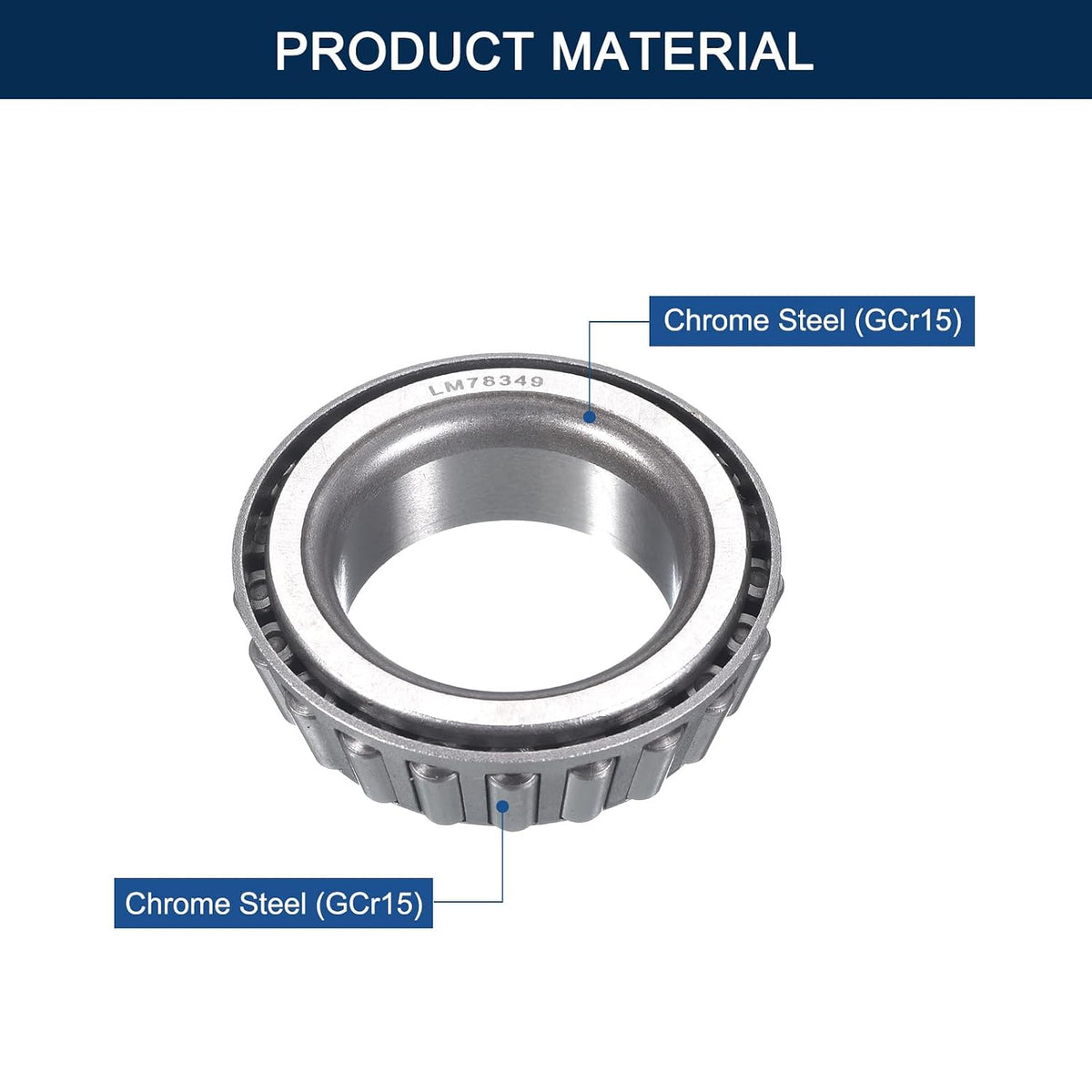 2 Pack LM78349 Tapered Roller Bearing Cone and Cup Set