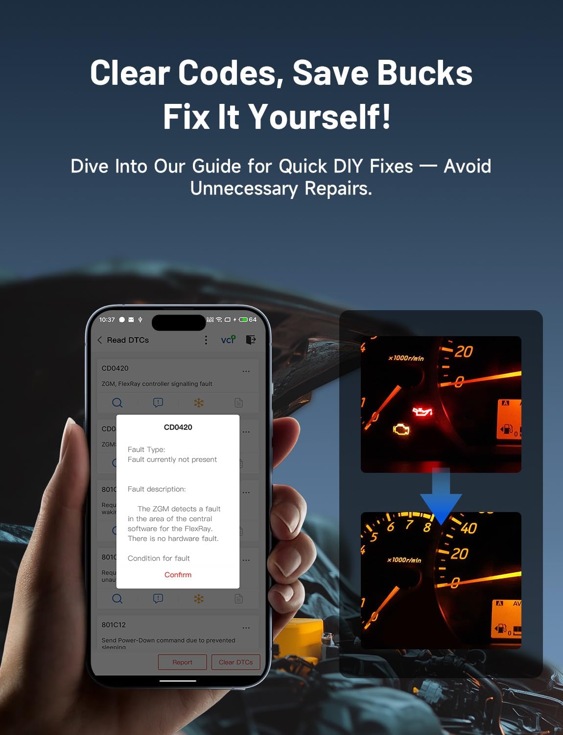 TopScan Lite OBD2 Scanner, Bidirectional Scan Tool, 8 Resets & AI | Repair Guides, AI Assistant, Bluetooth Car