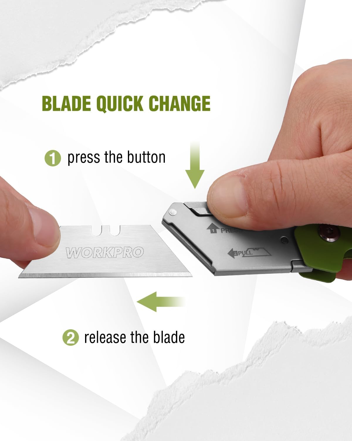 Box Cutter, Utility Knife, Green