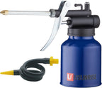 Oil Can Pump Heavy Duty Pistol Type Oiler with Metl & Flexible Spout (Blue)