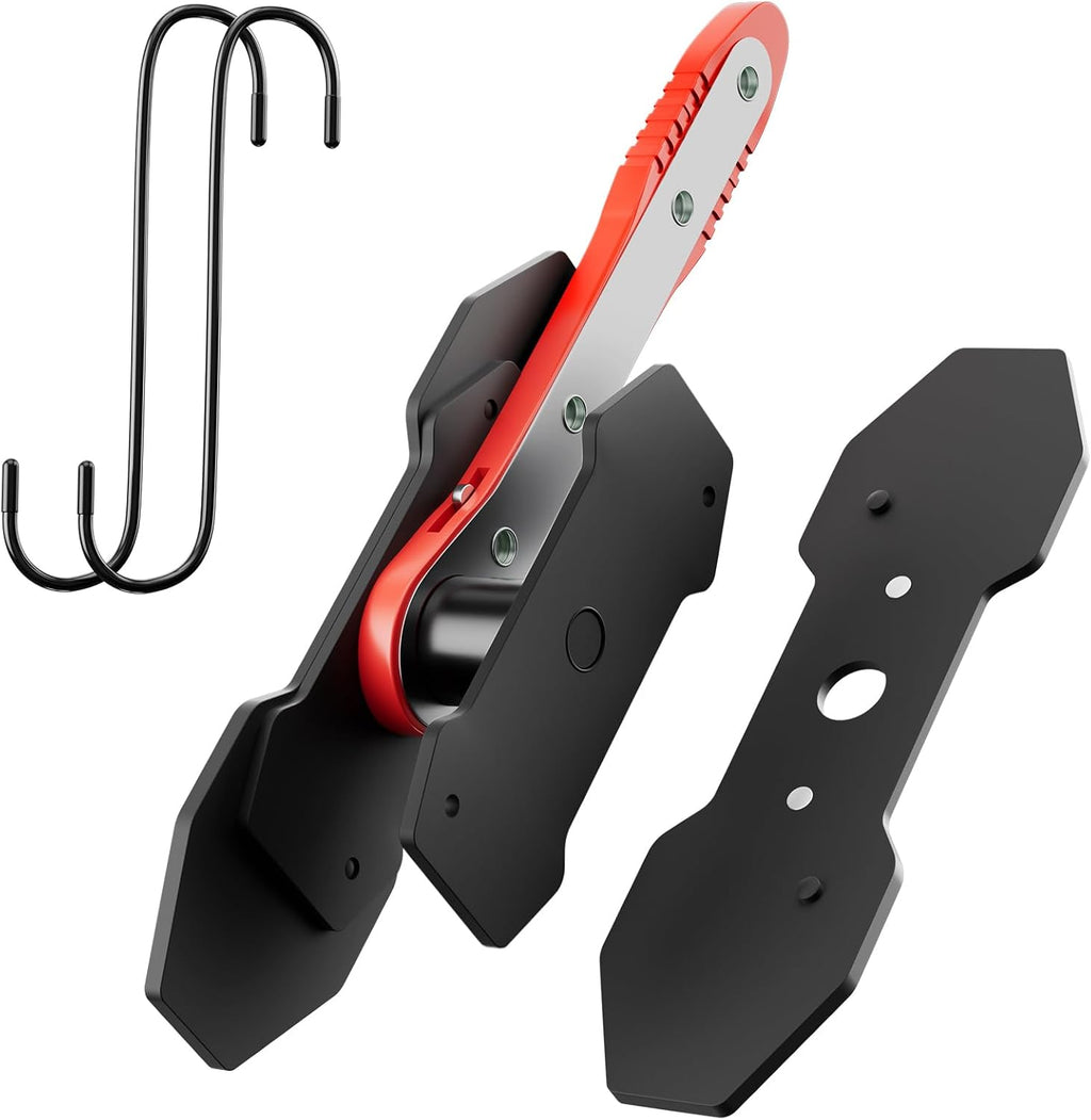 Brake Caliper Compression Tool, Caliper Piston Compressor Tool With Additional 2 pcs Large Steel Plate and 2 Hooks