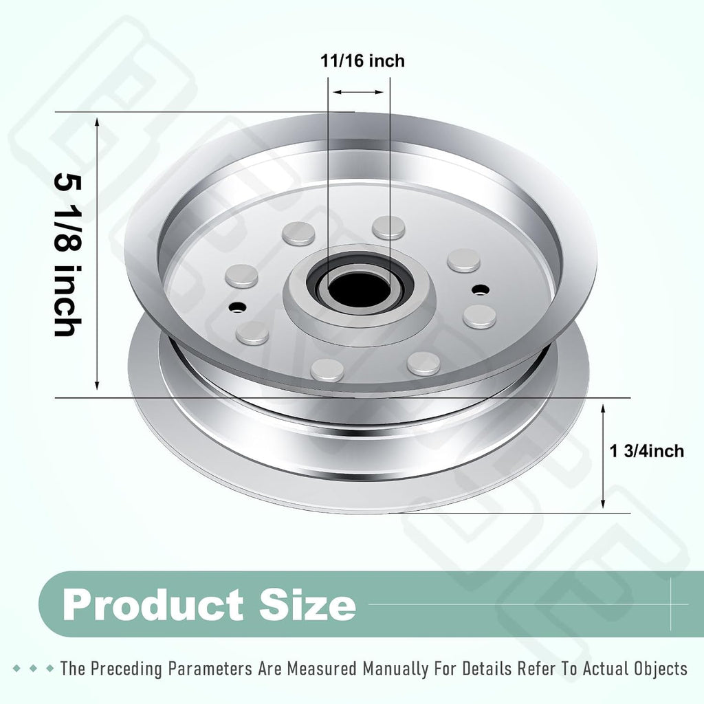 2-Pack 756-05034A Idler Pulley for Joh-n D-eere 100 & S100-S130