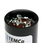 TEMCo 216-259 uF MFD CD60 Start Capacitor 110-125V AC Round | 50/60 Hz Motor Start Capacitor for HVAC, Compressor, Pump