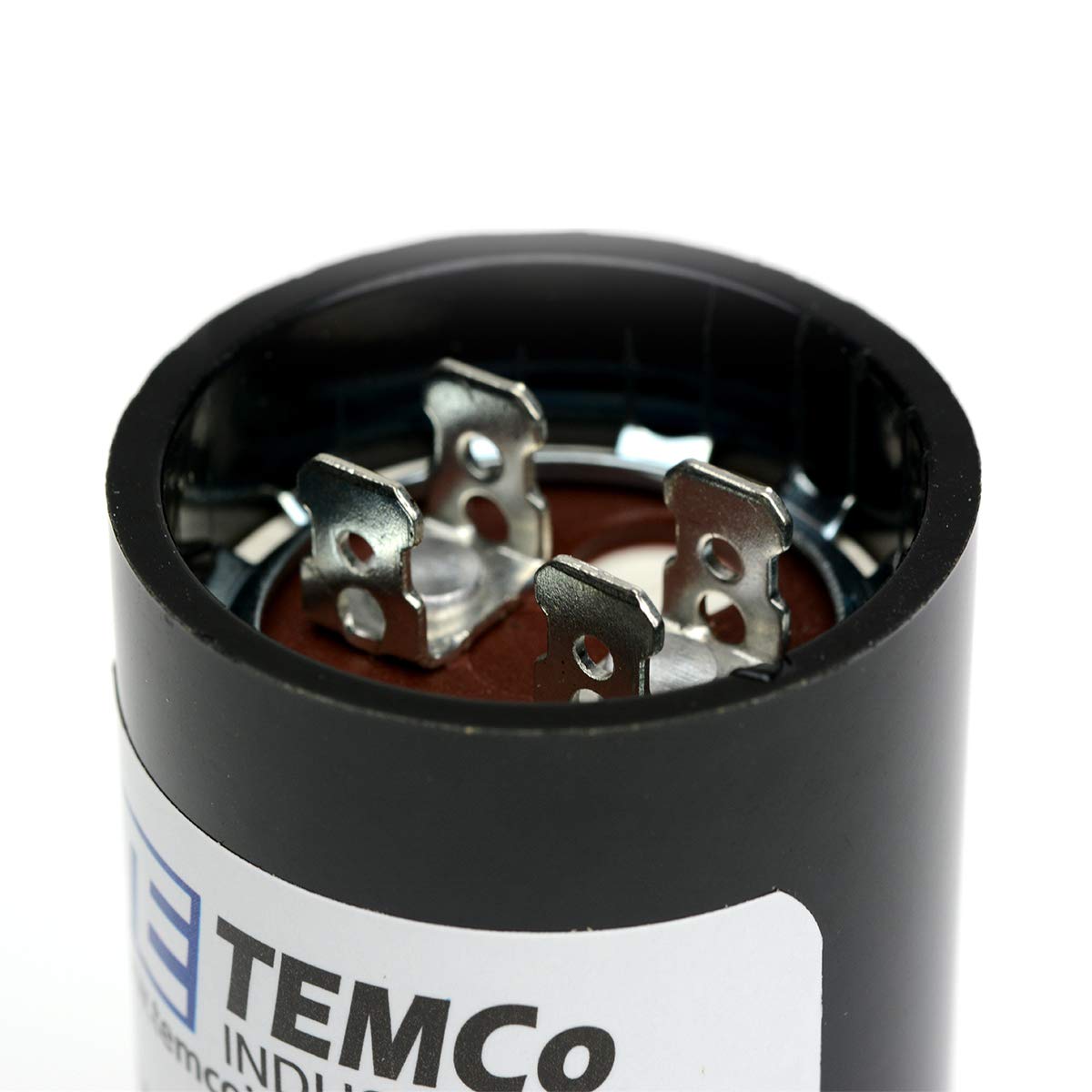2 Pack TEMCo 378-454 uF MFD CD60 Start Capacitor 110-125V AC Round | 50/60 Hz Motor Start Capacitor for HVAC, Compressor, Pump