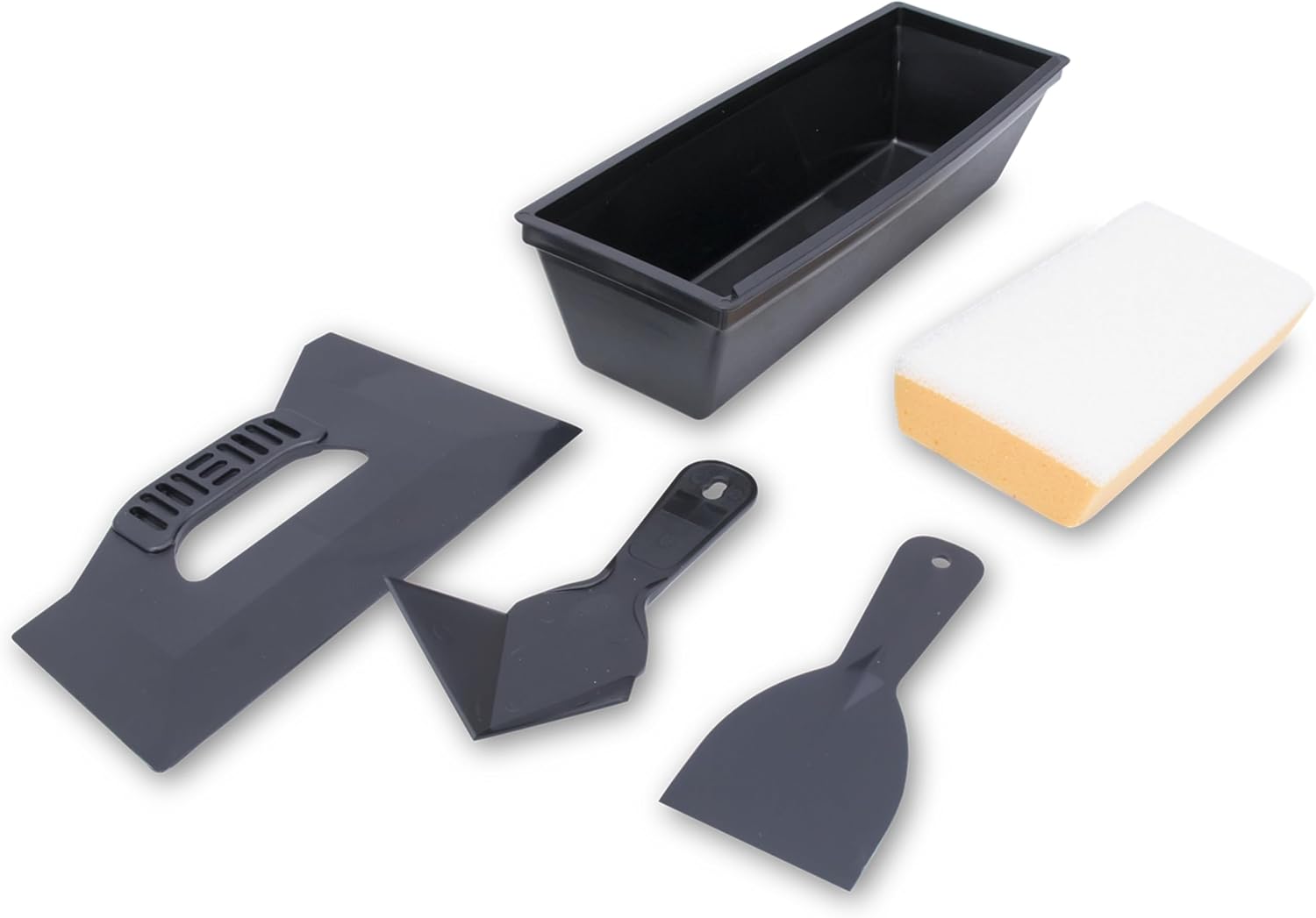 Drywall Repair Kit, Corner Tool, Assembled in USA | Sponge, Corner Tool, Triple Edge Knife, Plastic Putty Knife, 10