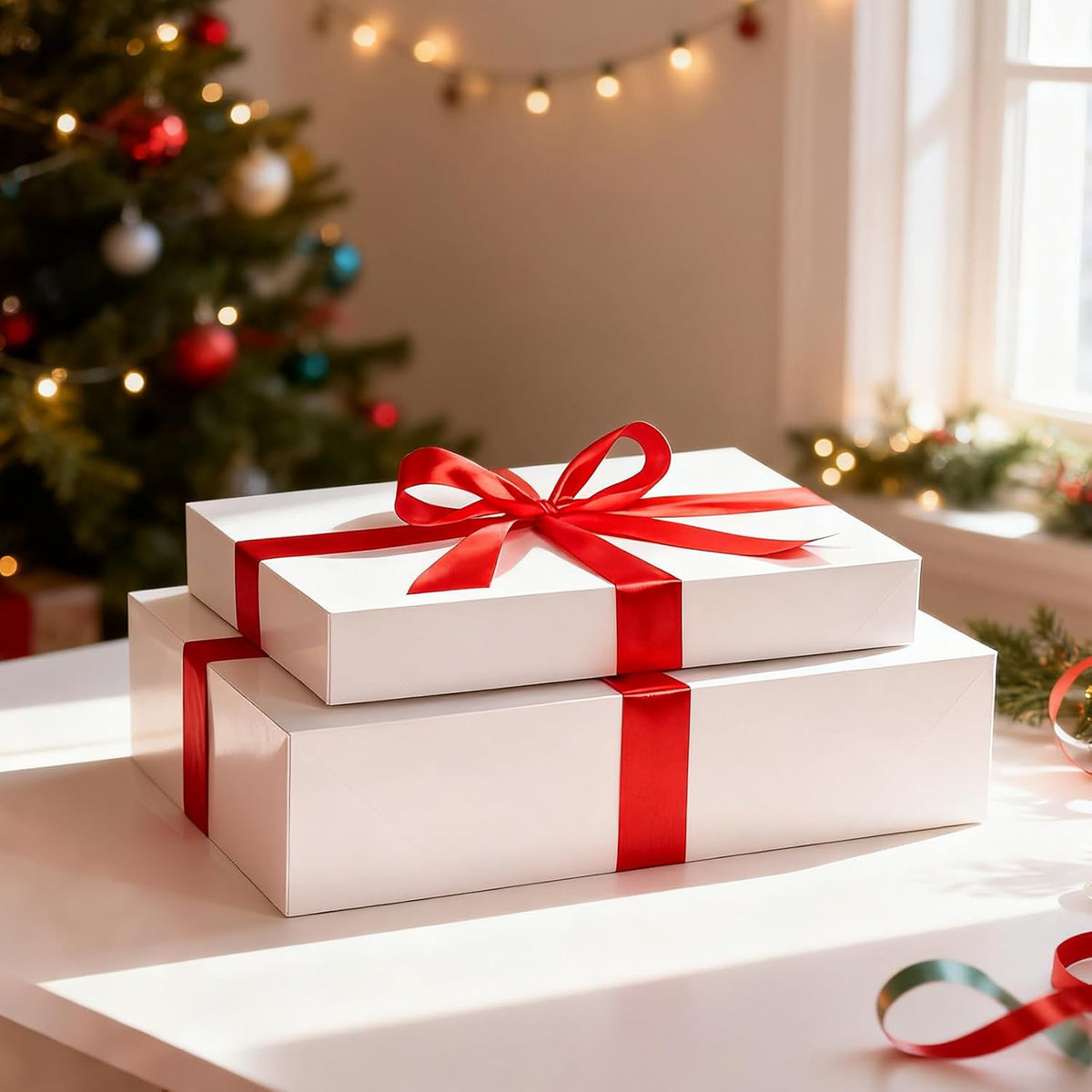10 Pack (5 Medium 14", 5 Large 17") Gift Boxes with Lids