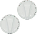 WB03K10036 Gas Range Thermostat Stove Knob Control White (2PCS) | Compatible with GE & Hotpoint Range Oven, Kitchen