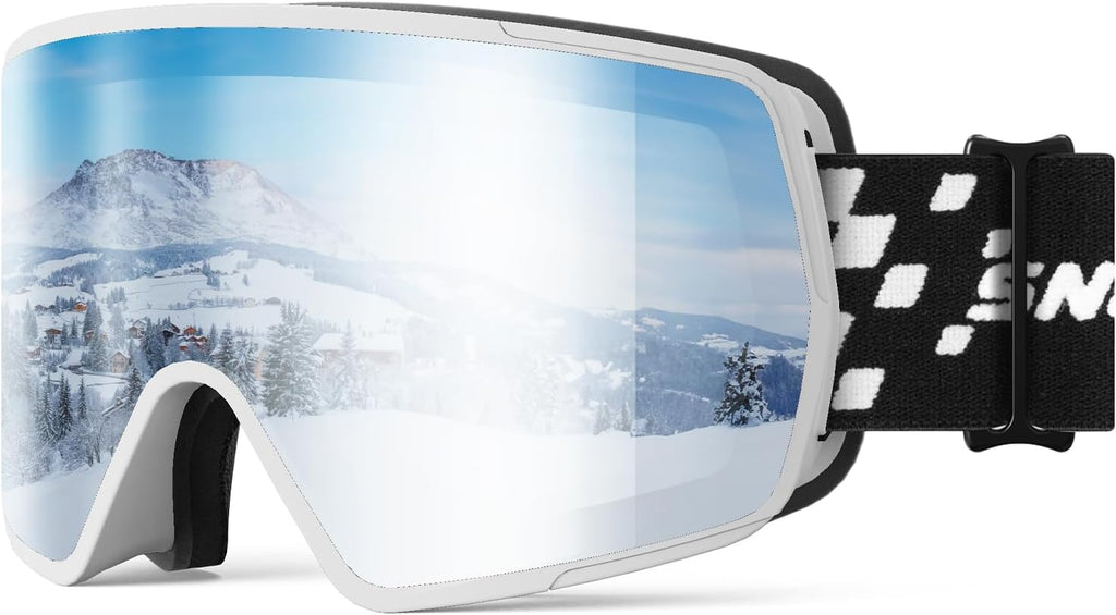 Ski Goggles – Anti-Fog, HD OTG Snow Goggles with UV400 Protection, Snowboard Goggles for Men, Women, and Youth