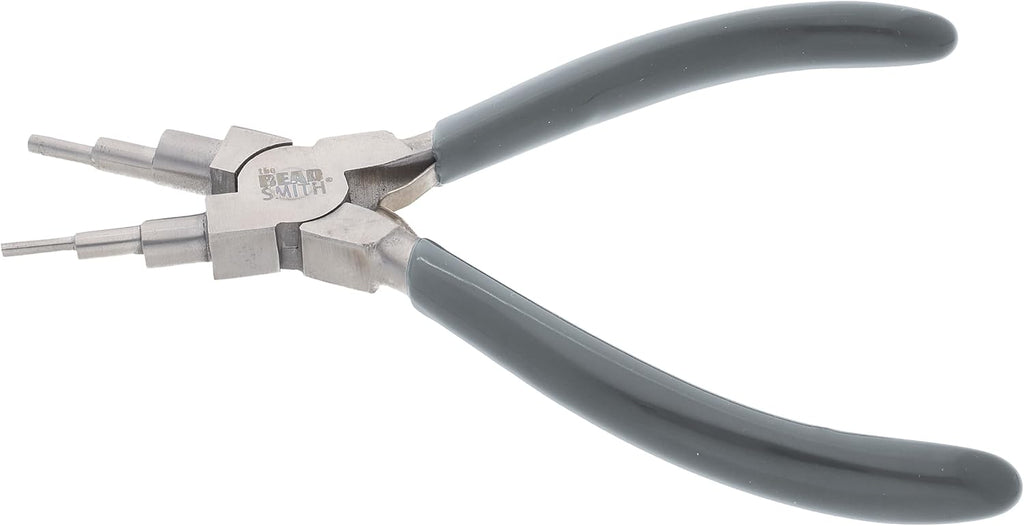 Wire Looping Pliers | Create 6 Sizes (Ranging 2-9mm) of Loops & Jump Rings, 5.5" long (140mm), Polished Steel Head &