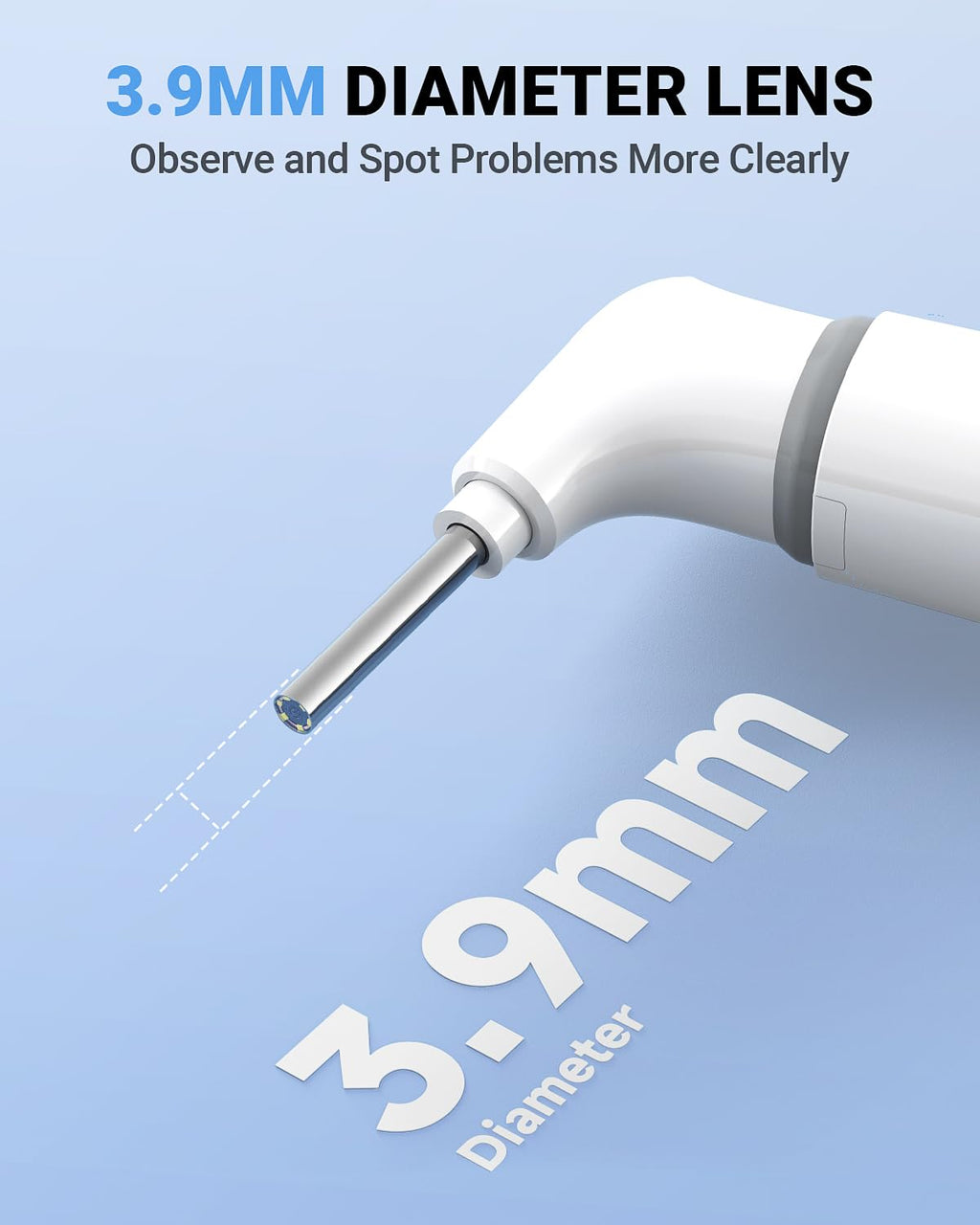 WiFi Otoscope, HD Otoscope Camera with Light, Ear Checker for Kids & Adults