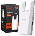 WiFi Range Extender AC1200 - WiFi Extender with Gigabit Ethernet Port, 1.2Gbps Home Signal Booster, Dual Band, Up to