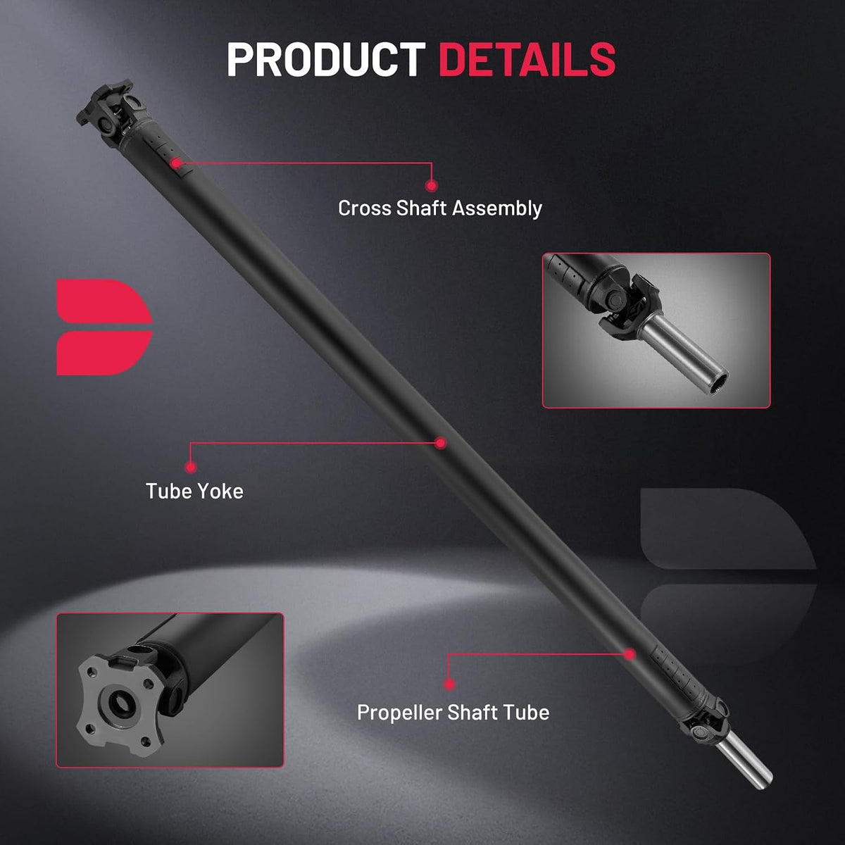 BDFHYK 946-100 Rear Drive Shaft Assembly Compatible with Dodge Ram 1500