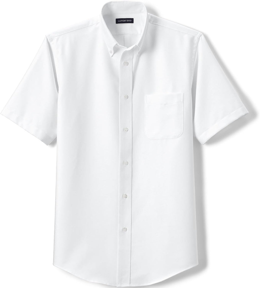 School Uniform Young Men's Short Sleeve Oxford Dress Shirt