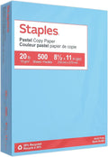 30% Recycled Copy Paper, 8.5x11 Inch, 20 lb., Blue, 500 Sheets