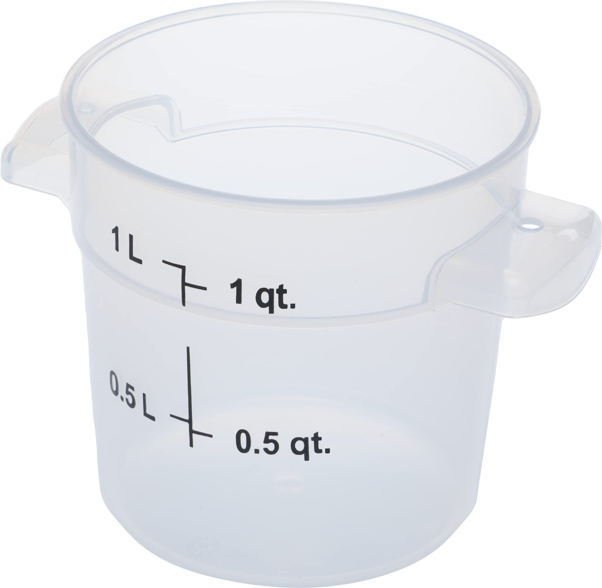 Storplus Round Food Storage Container with Stackable Design for Catering, Buffets, Restaurants, Polypropylene (Pp), 1