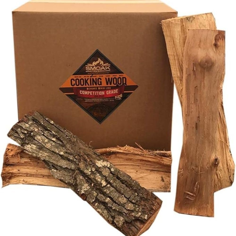 16inch Length Premium USDA Certified Kiln Dried Cooking Wood & Firewood Logs – Used for Grills, Smokers, Pizza ovens