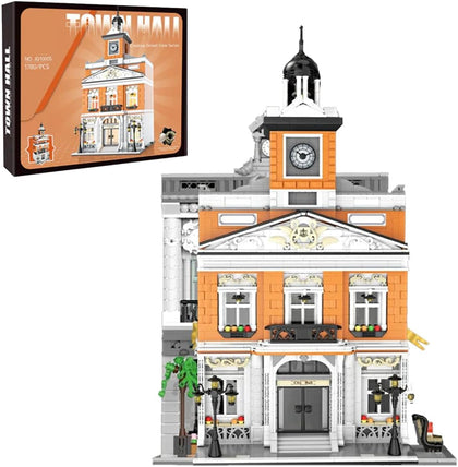 City Hall Architecture Mini Building Sets for Adults 1780pcs