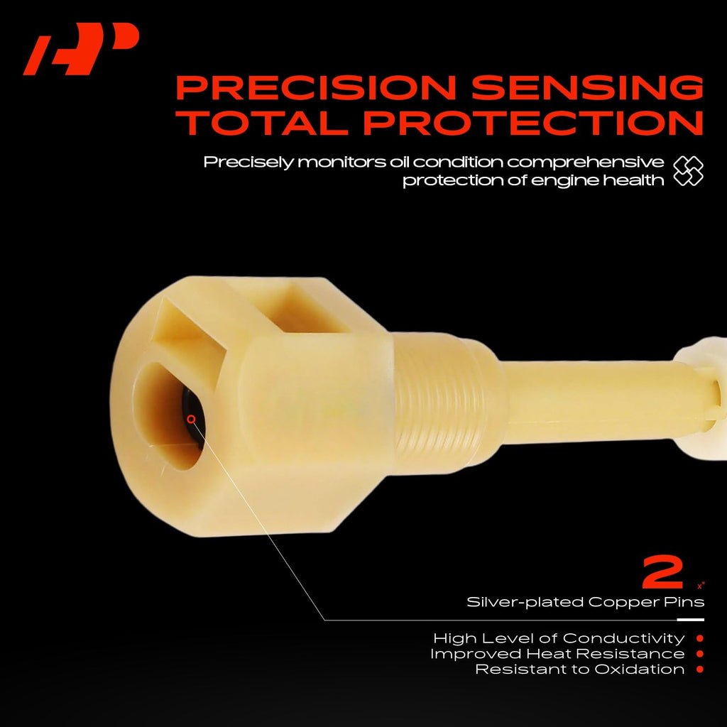 A-Premium Engine Oil Level Sensor Compatible with Chevrolet, GMC, Buick