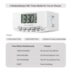 24 Hour Digital Light Timer, 1 Polarized Outlet