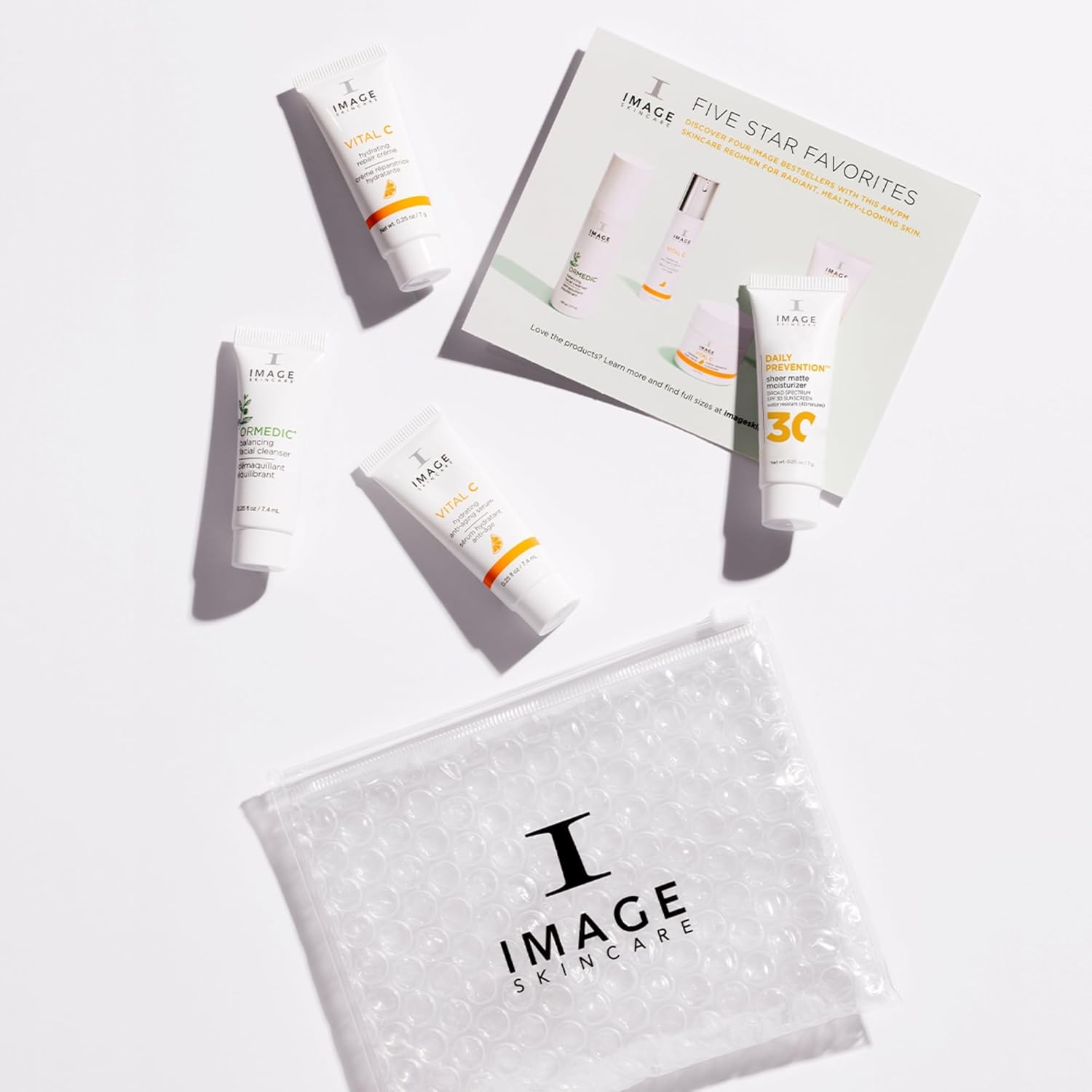 IMAGE Skincare, Five Star Favorites Introductory Skin Care 4 Step Regimen Set for Brighter, Healthier Looking Skin