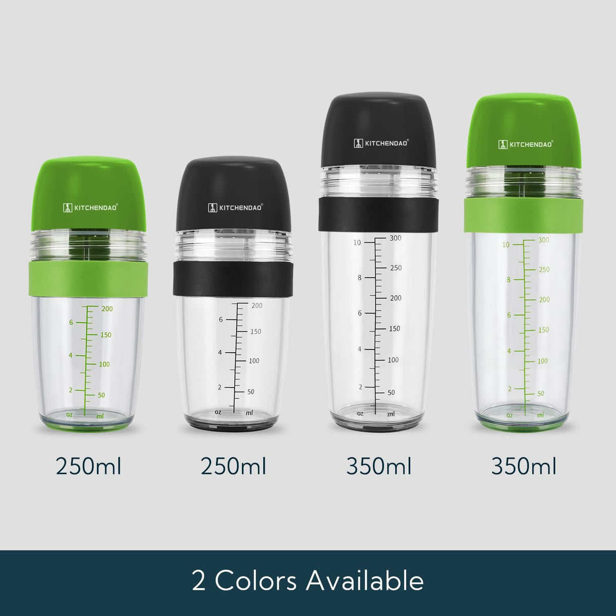 2 in 1 Salad Dressing Shaker Container with Juicer, Pour Spout, Leakproof, Dishwasher Safe, BPA Free, Travel Homemade