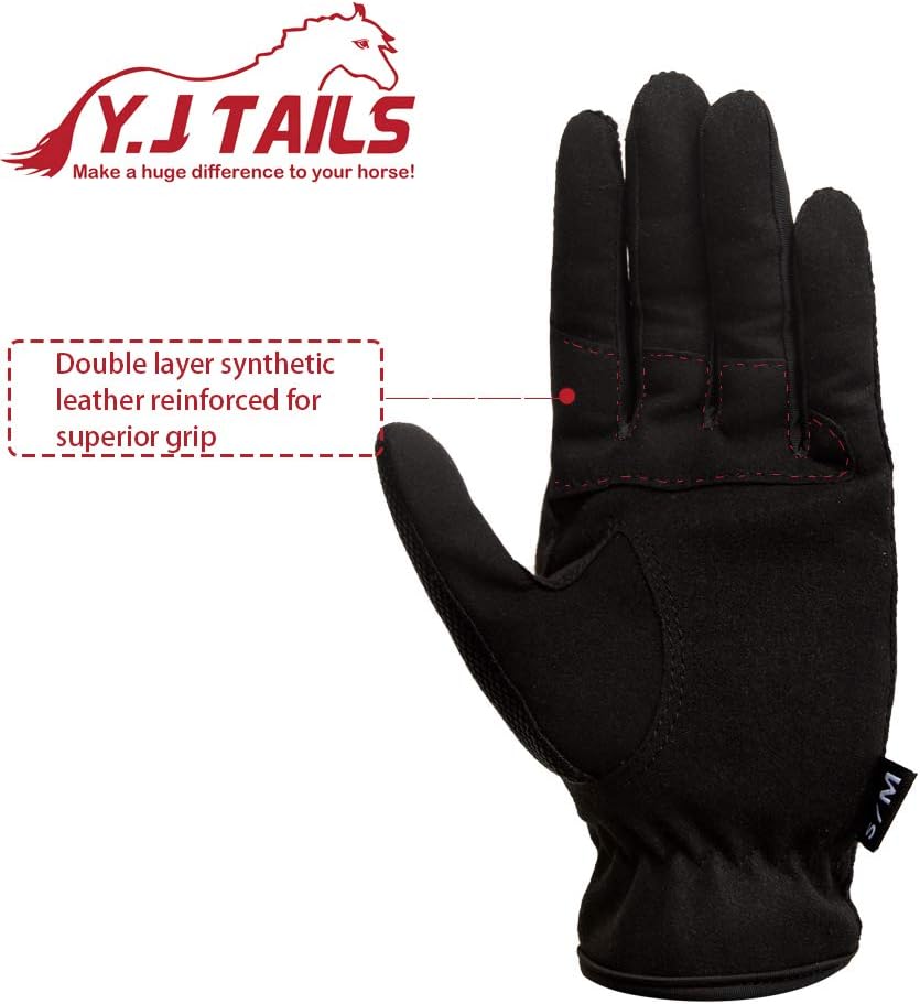 Womens Horse Riding Gloves Equestrian Horseback Gloves Women Ladies Girls for Riding Outdoor Sports